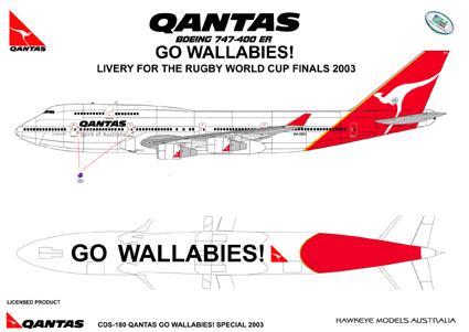 Qantas Formula 1 747 Brasil Decals 144-191 1/144 